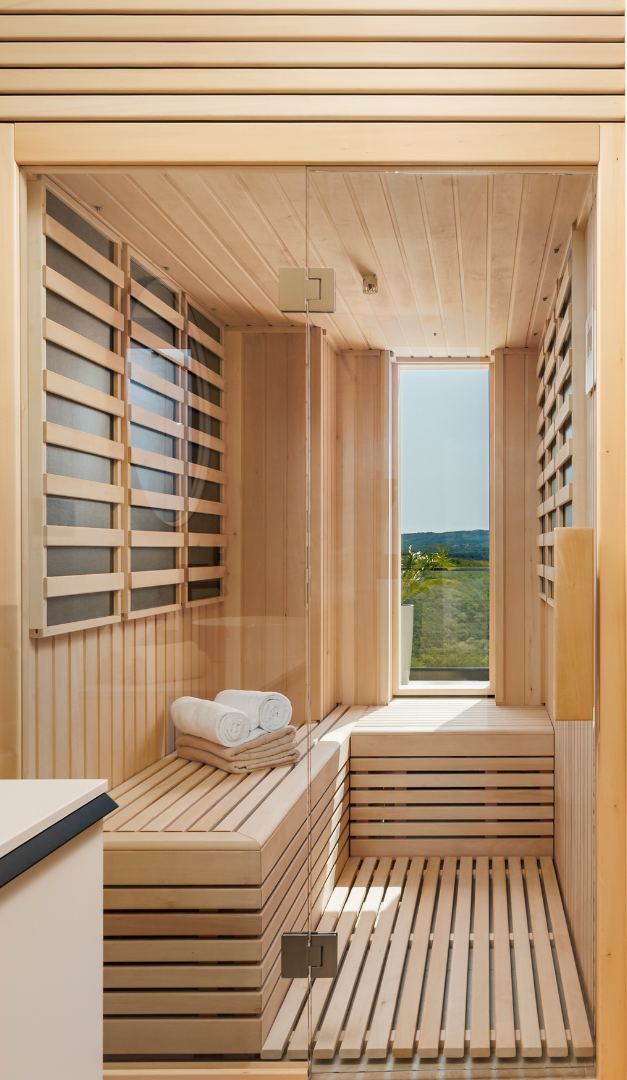 Wooden infrared sauna